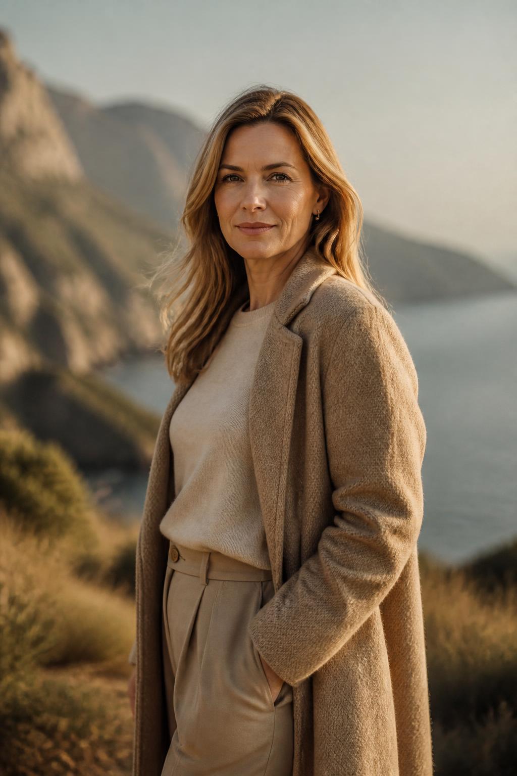 Aspirational lifestyle — confident professional outdoors